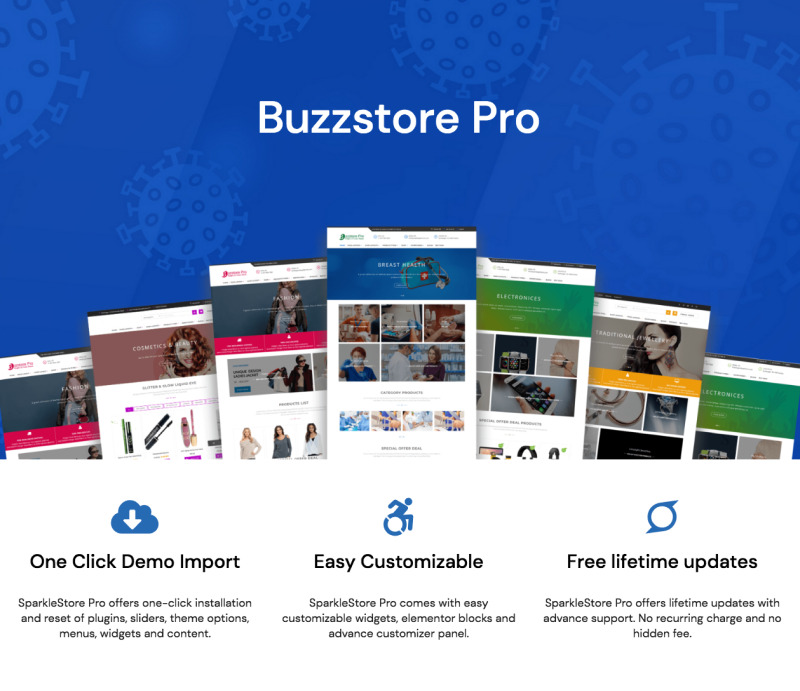 Buzz Store Free - Online WooCoomerce Store Theme - Features Image 1