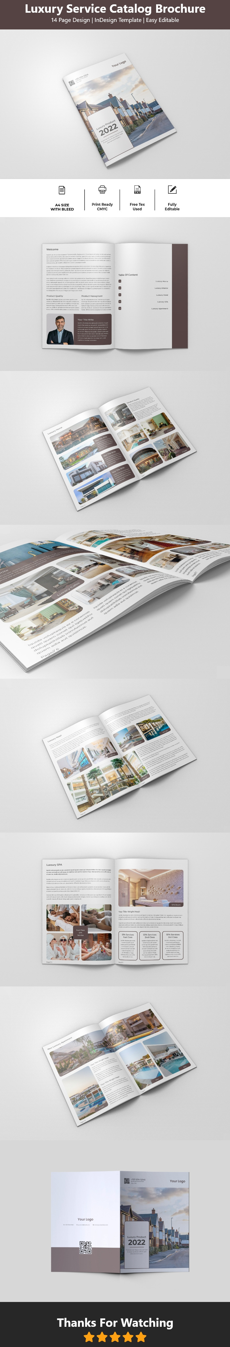 Luxury Service Catalog Brochure 269694 TemplateMonster