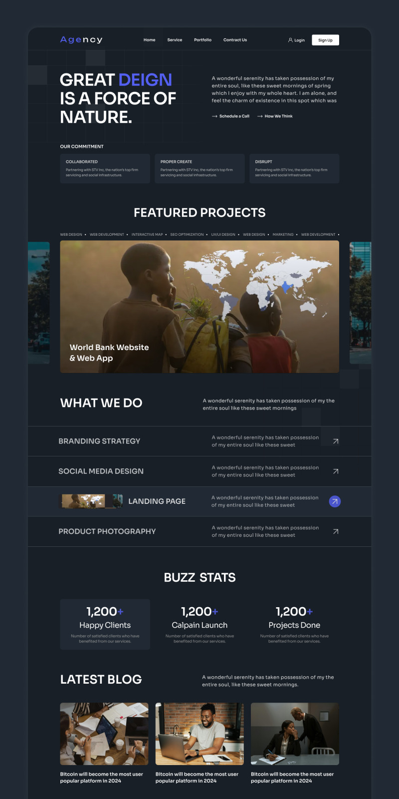 Web vstupní stránky digitální agentury - Features Image 1