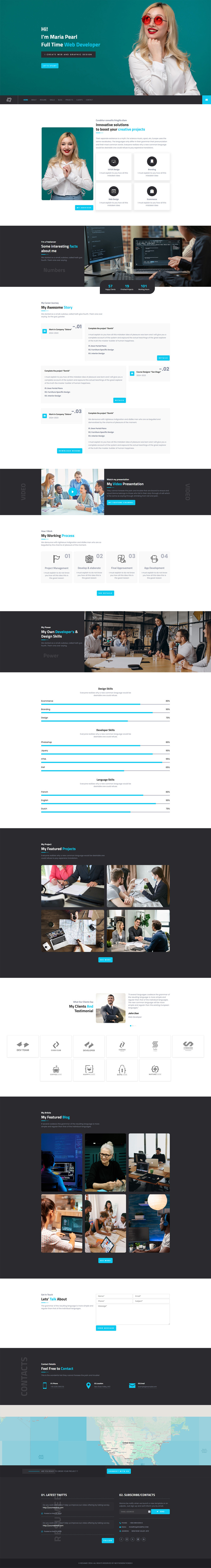 CV - HTML-sjabloon voor bestemmingspagina voor meerdere doeleinden voor persoonlijke portfolio - Features Image 2