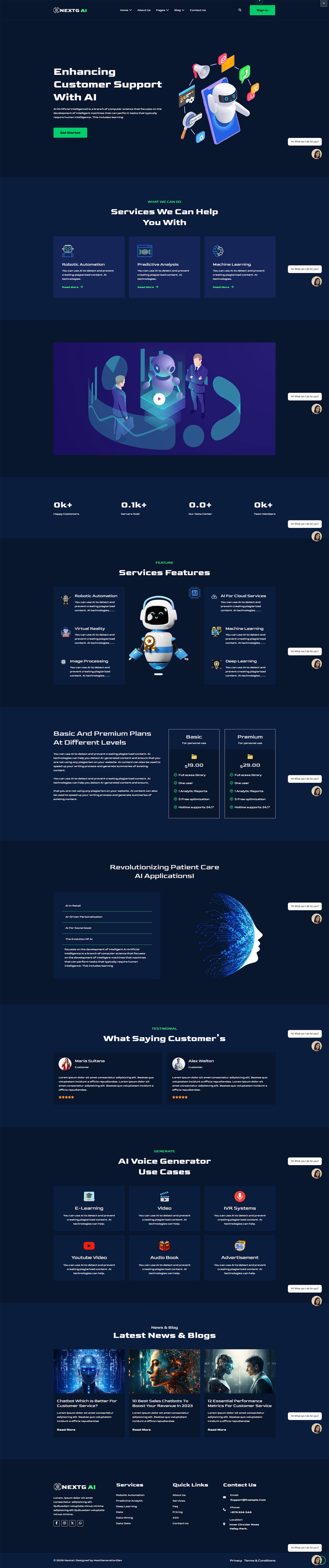 NextG AI - Шаблон стартапов в области искусственного интеллекта и технологий - Features Image 2