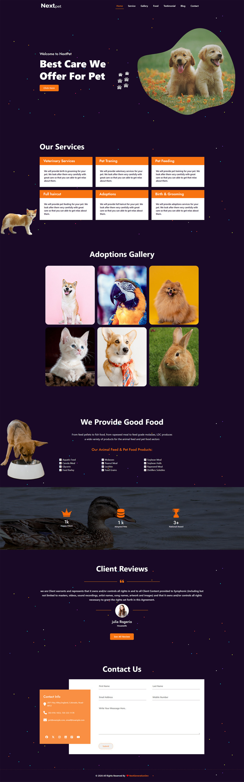 VolgendeHuisdier - HTML-sjabloon voor huisdieren - Features Image 2