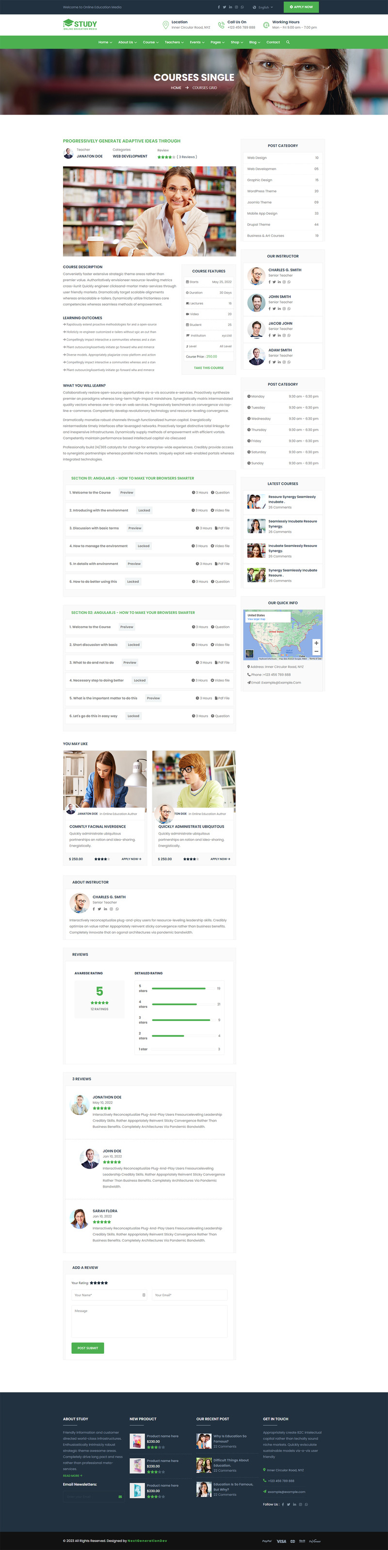 Studera - Utbildning HTML-mall - Features Image 3