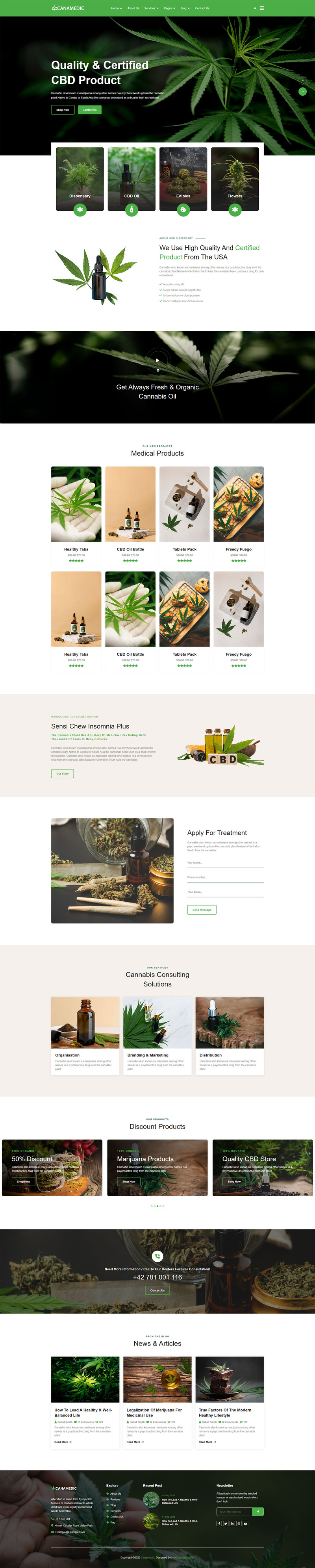 Canamedic - 医用大麻药房和大麻 Hemp HTML 模板 - Features Image 1