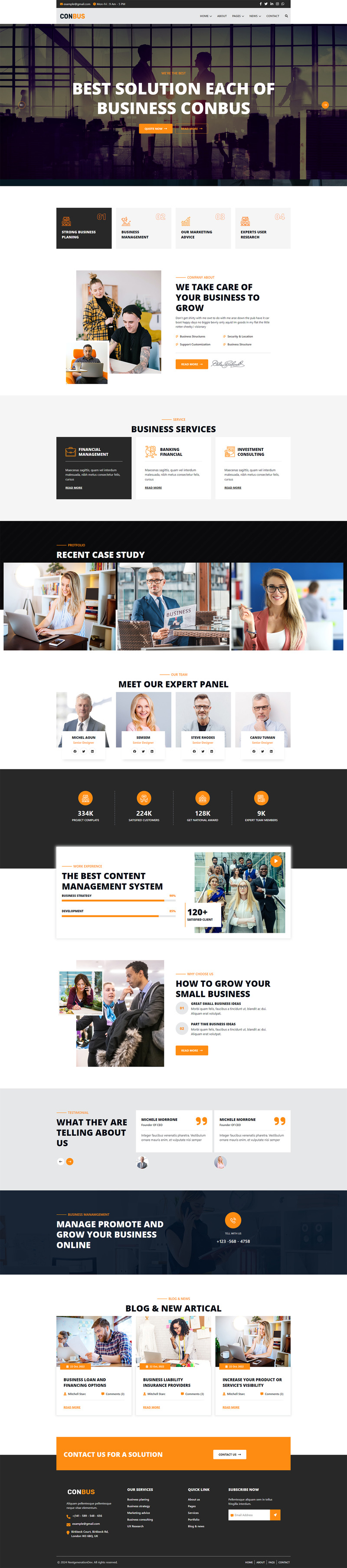 Conbus - Multipurpose Business, Corporate, Agency Website Template - Features Image 1