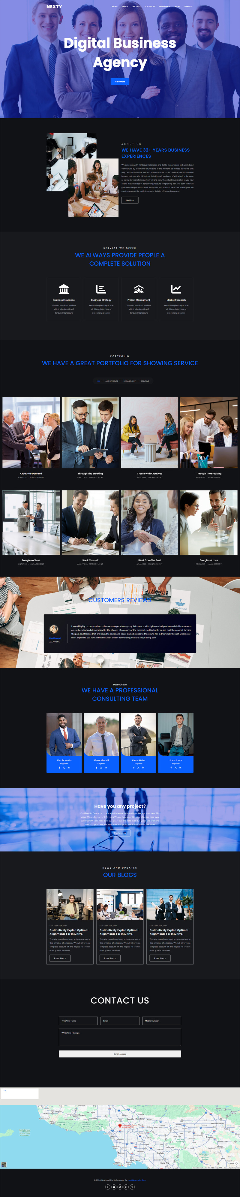 Nexty - Modello HTML multiuso per aziende, aziende e agenzie - Caratteristiche Immagine 2