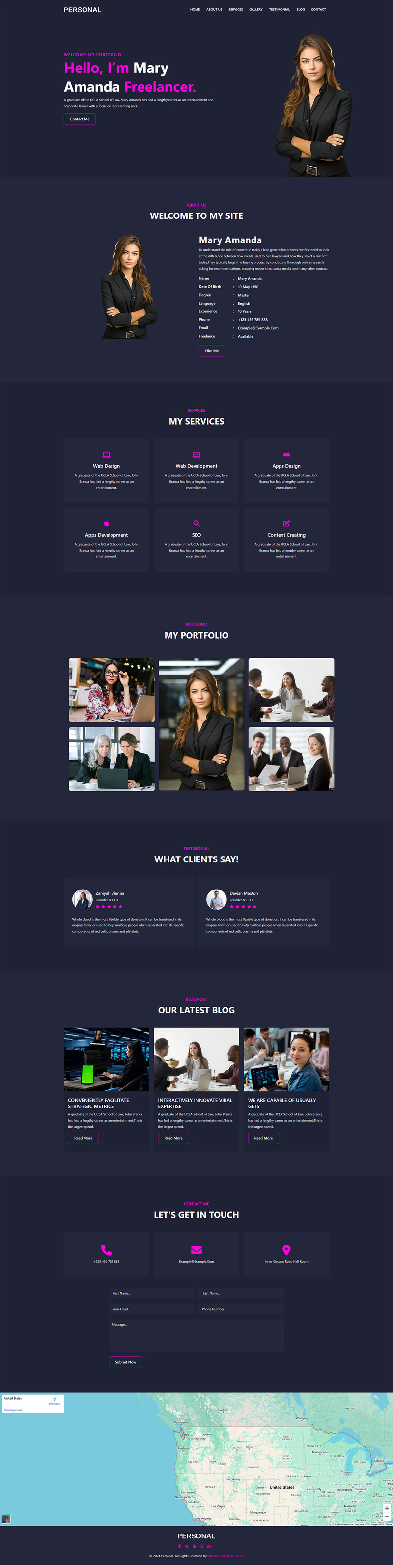 Personal - Multipurpose Personal Portfolio HTML-mall - Features Image 1