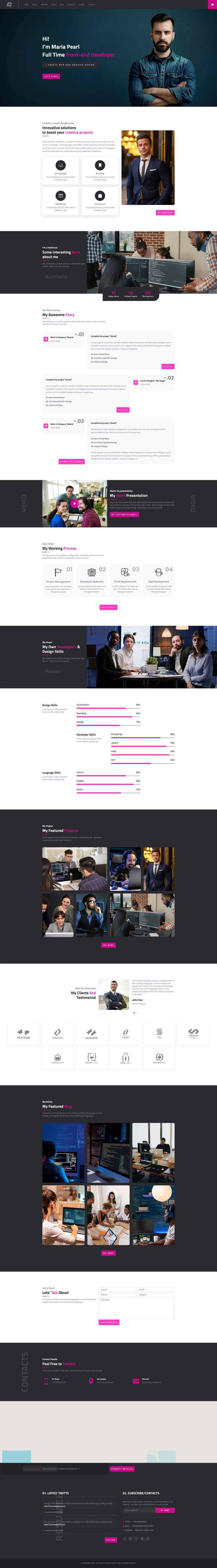 CV - HTML-sjabloon voor bestemmingspagina voor meerdere doeleinden voor persoonlijke portfolio - Features Image 3