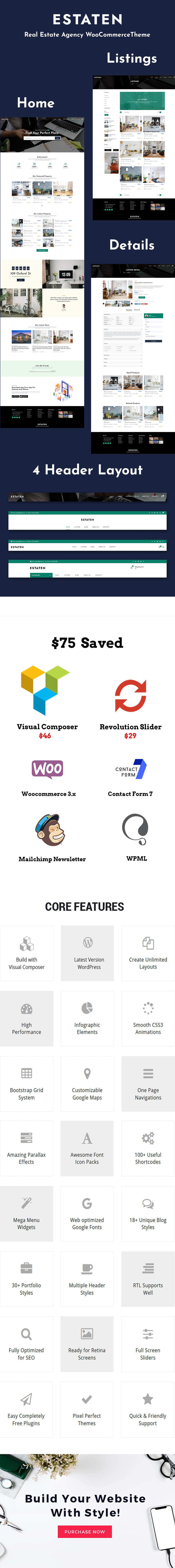 Estaten - Immobilienagentur WooCommerceTheme - Bildeigenschaften 1