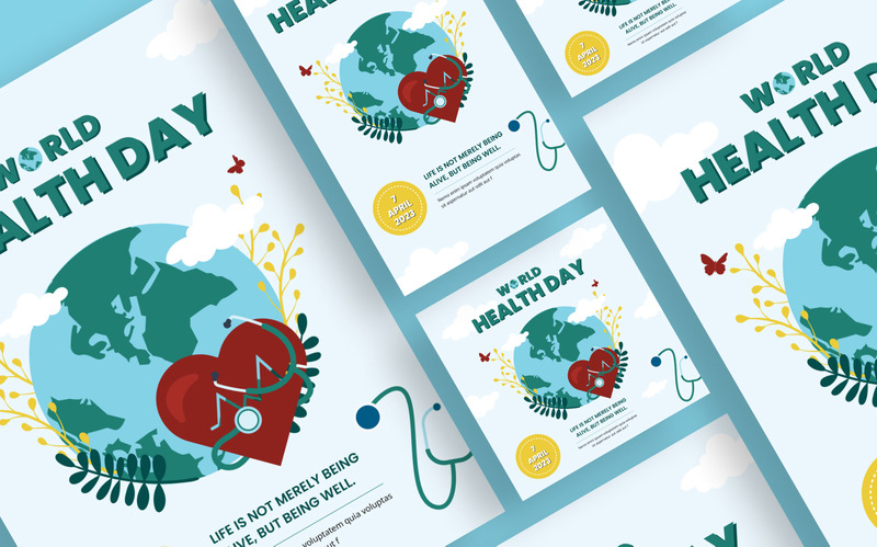Illustrative World Health Day Flyer Template - Features Image 2