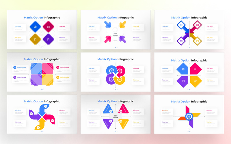 Matrix PowerPoint Infographic Template - Features Image 2