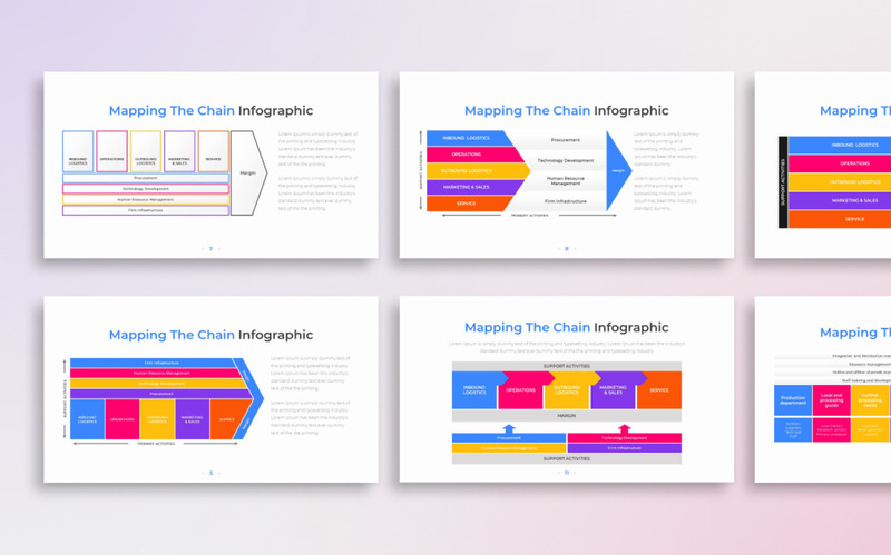 Mapping the Chain PowerPoint Infographic Template - Features Image 1
