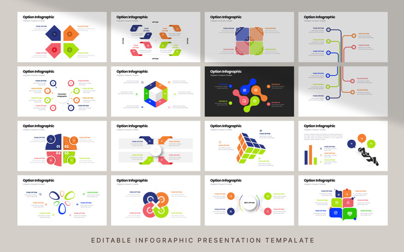 Opzione modello di presentazione infografica aziendale - Caratteristiche Immagine 4