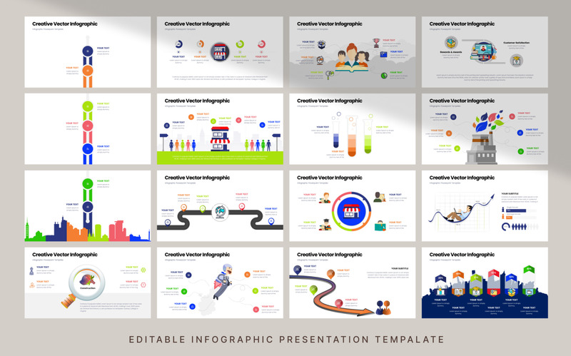 Creative Vector Infographic Presentation Template - Features Image 4