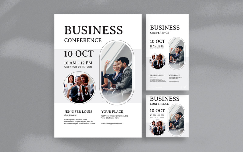 Modèle de Flyer de conférence d'affaires entrepreneuriales - Caractéristiques de l’image 1