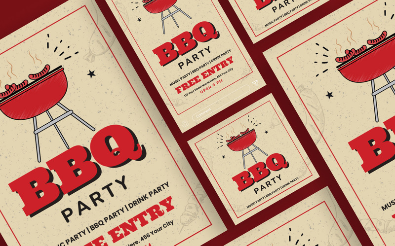 Ücretsiz Giriş Barbekü Partisi Broşür Şablonu - Features Image 2