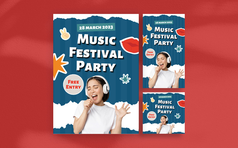 Music Festival Party Flyer Template - Features Image 1