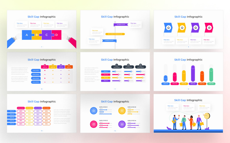 Skill Gap PowerPoint Infographic Template - Features Image 2