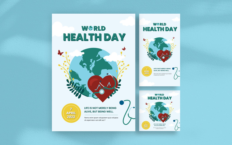 Illustrative World Health Day Flyer Template - Features Image 1