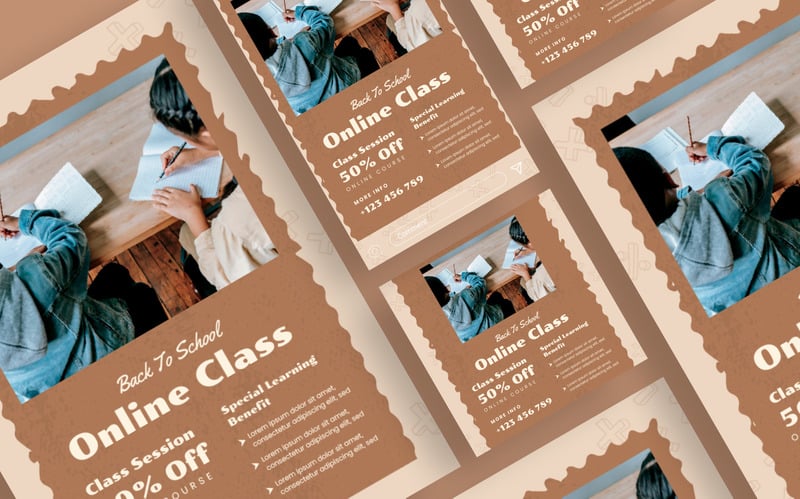 Class Session Online Course Advertisement Flyer Template - Features Image 2