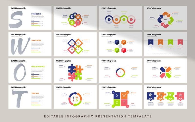 SWOT Business Infographic Presentation Template - Features Image 4