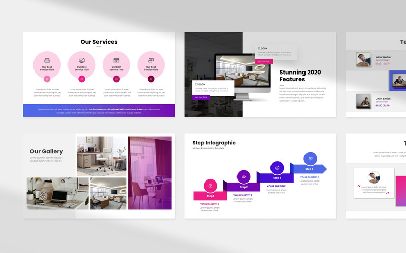 Business Plan Infographic Presentation Template - Features Image 1