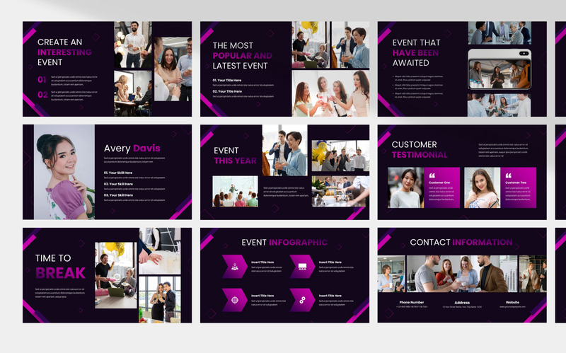 Modèle PowerPoint de organisateur d'événements créatifs - Caractéristiques de l’image 2