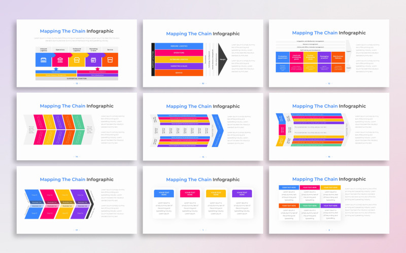 Mapping the Chain PowerPoint Infographic Template - Features Image 2