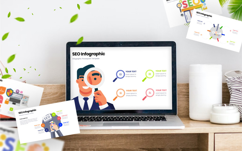 Шаблон презентації бізнес інфографіки SEO - Features Image 3