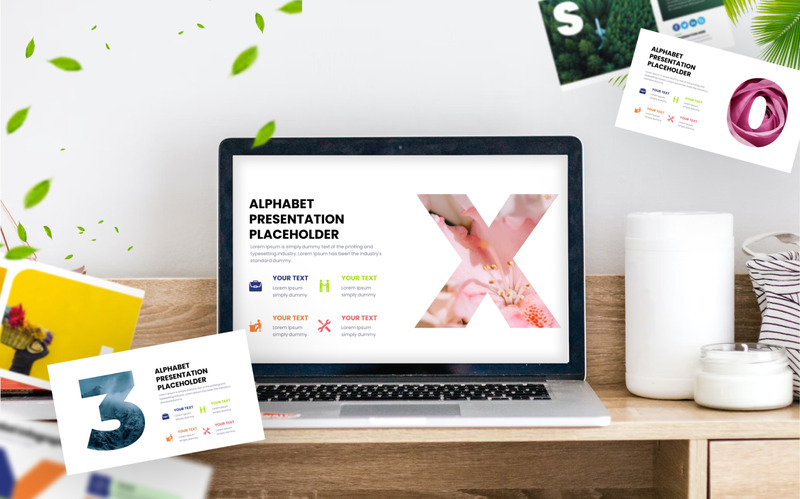 Modello PowerPoint - Infografica segnaposto alfabeto - Caratteristiche Immagine 3