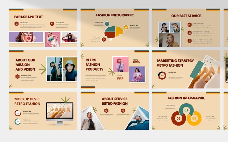 Modelo de apresentação de moda retrô - Features Image 2