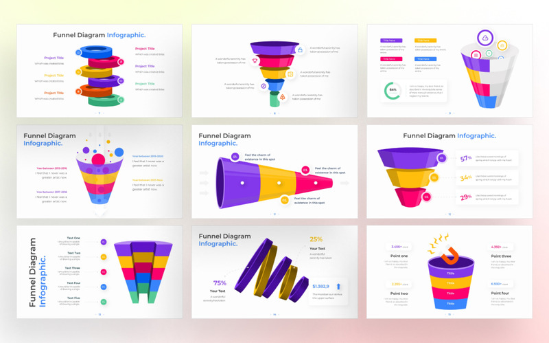 Funnel Diagram PowerPoint Infographic Template - Features Image 2