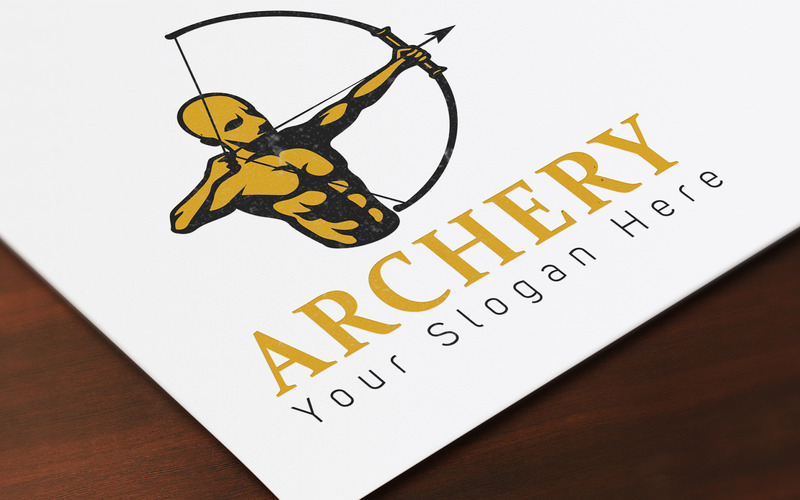 Modello di progettazione del logo di tiro con l'arco - Caratteristiche Immagine 1