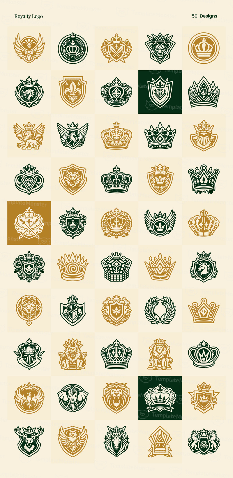 Современный антикварный набор логотипов - Features Image 16