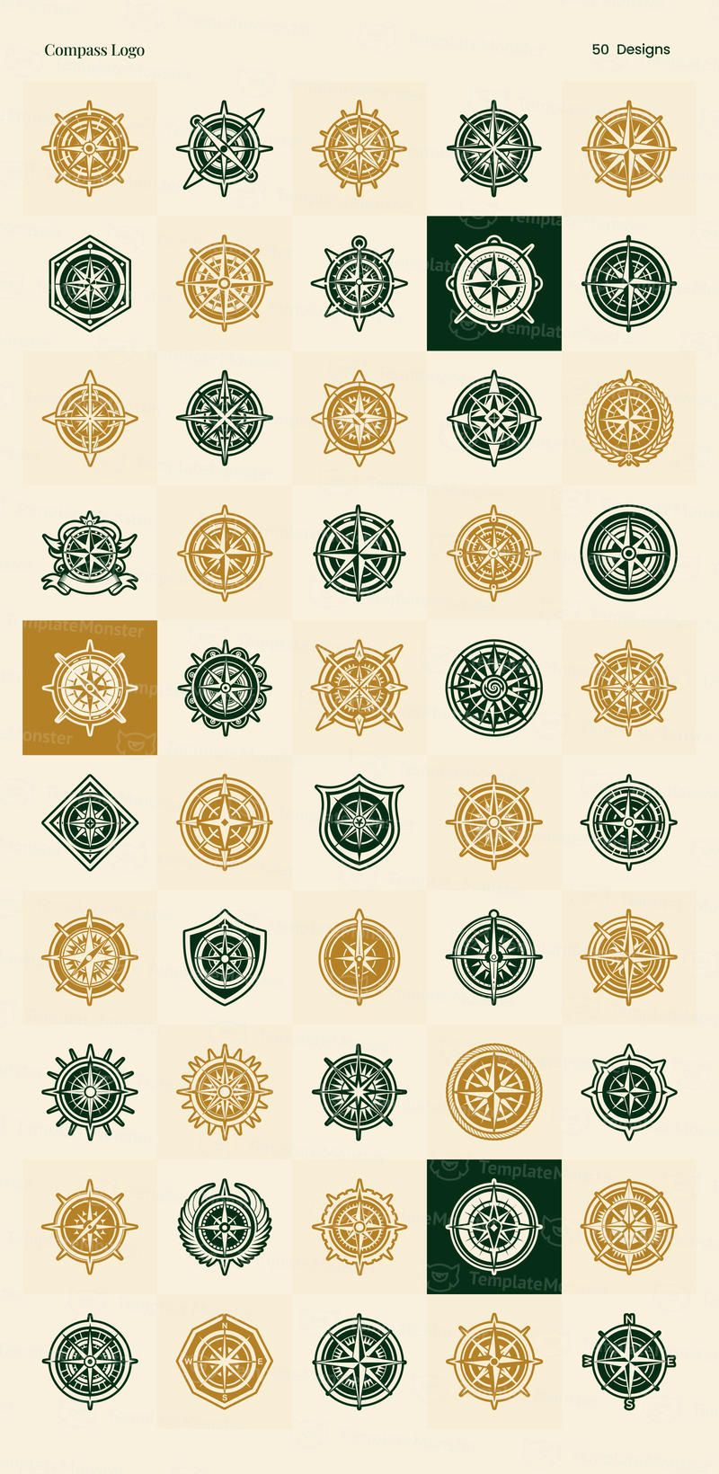 Современный антикварный набор логотипов - Features Image 5