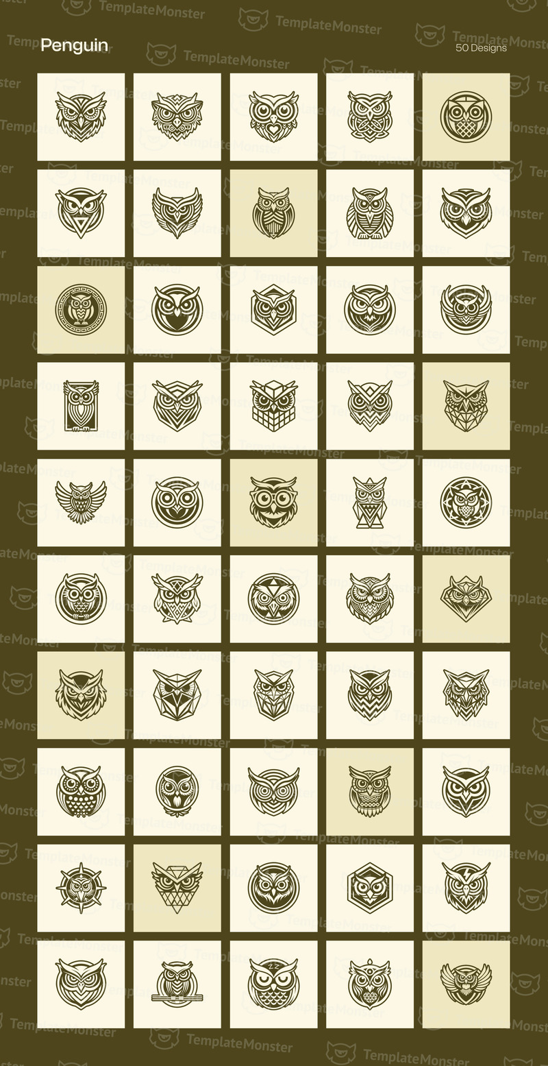 Набор для создания логотипа Modern Birds - Features Image 28