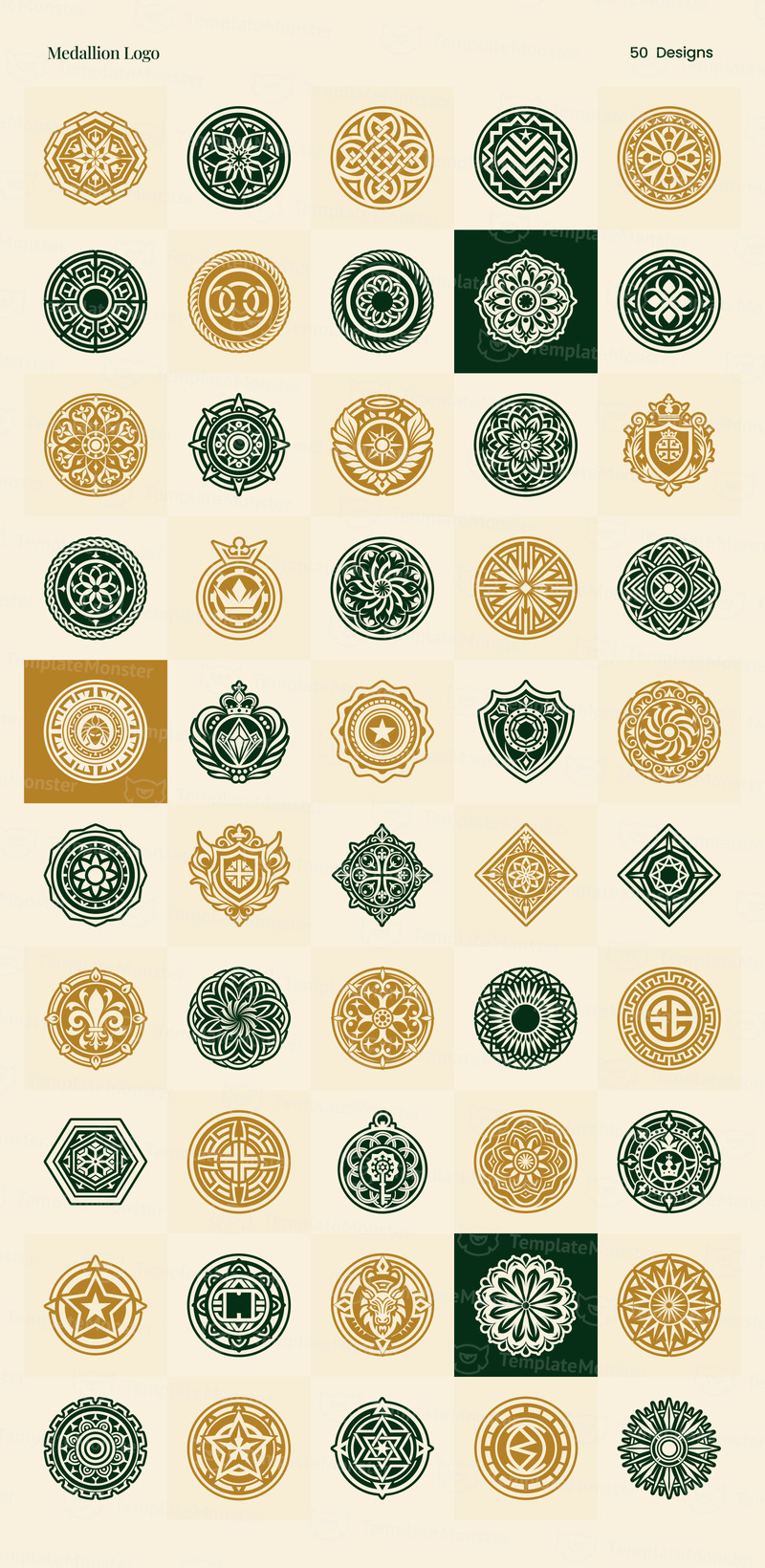 Современный антикварный набор логотипов - Features Image 2