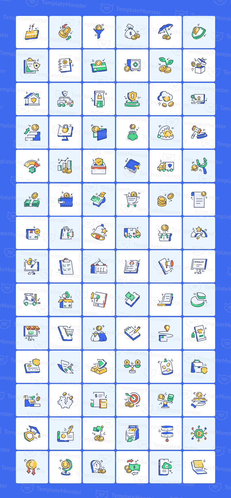 Bundel met pictogrammen voor financiën en bedrijfsvoering - Features Image 2