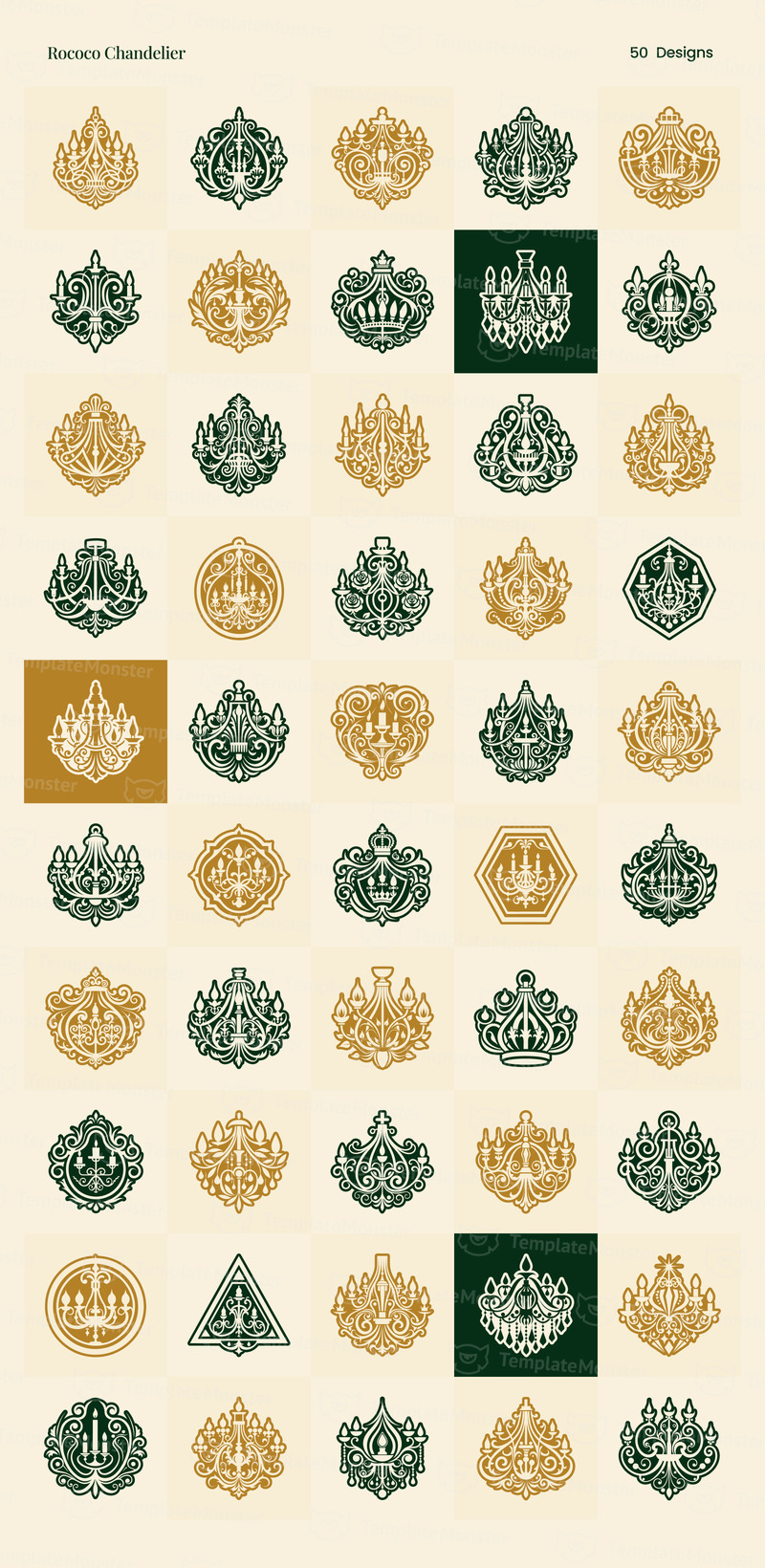 Современный антикварный набор логотипов - Features Image 29