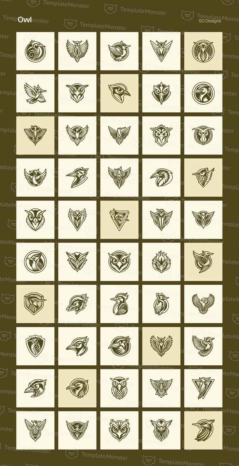 Набор для создания логотипа Modern Birds - Features Image 20