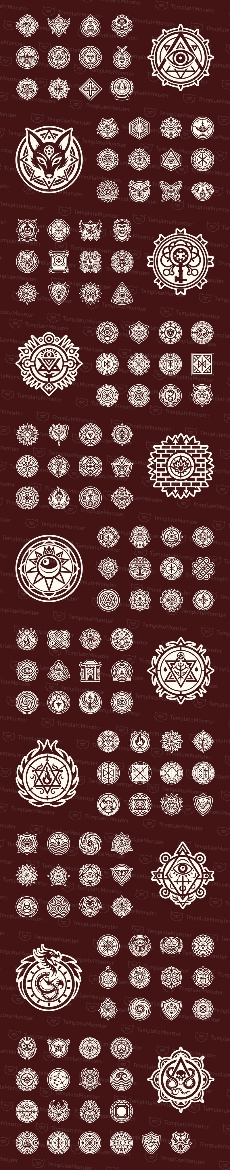 Modern Supernatural Symbols Set - Features Image 1