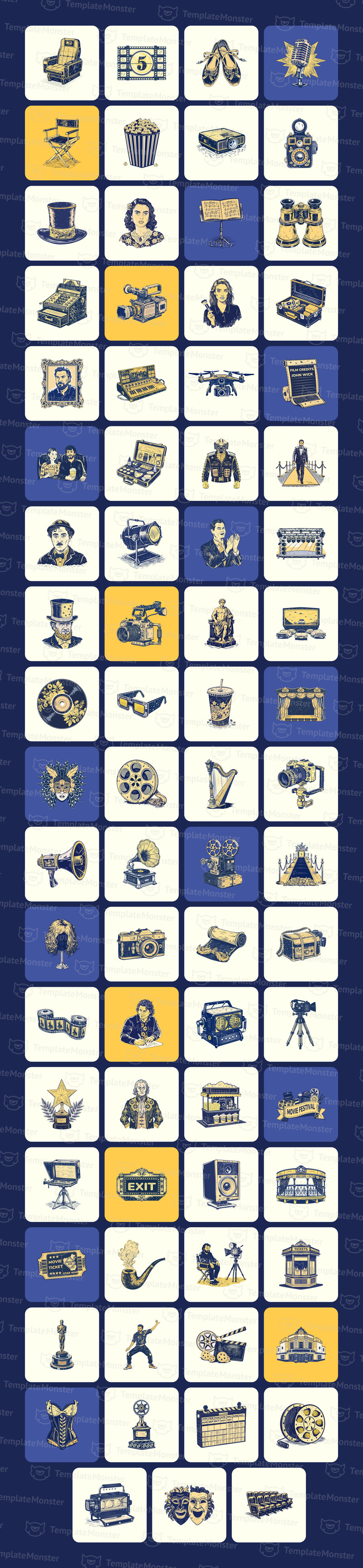 Kino und Theater Icon Set - Eigenschaften Bild 1