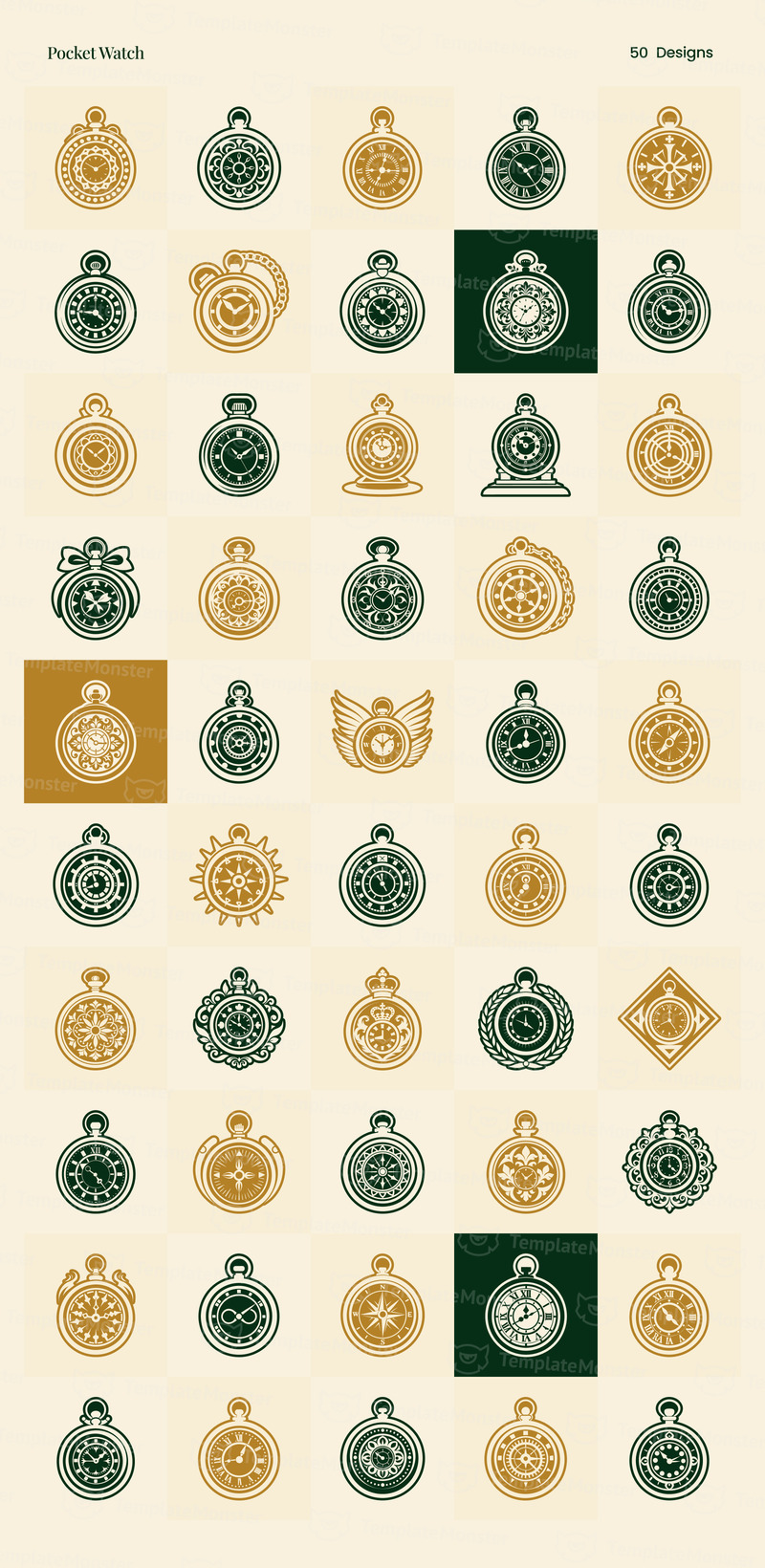 Современный антикварный набор логотипов - Features Image 28