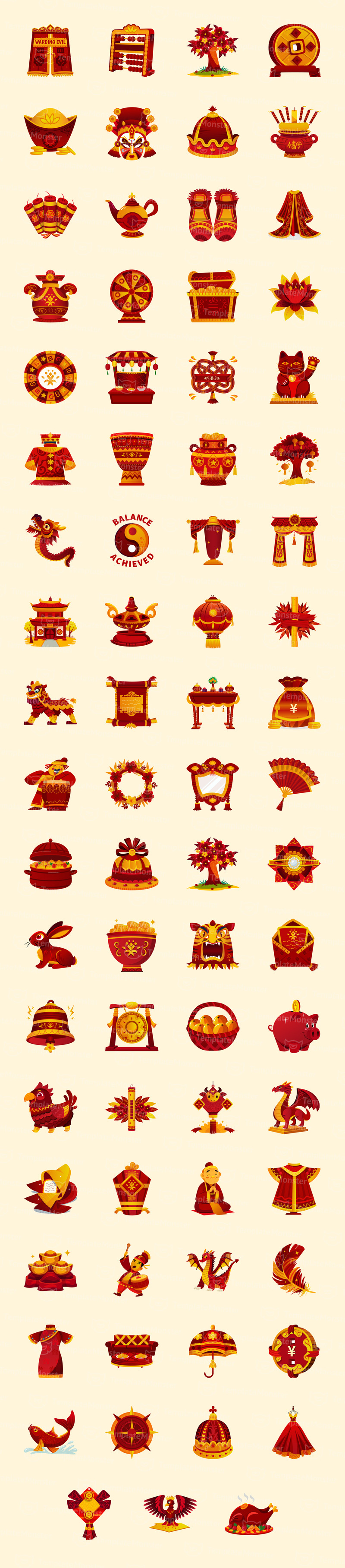 Modern Chinese New Year Illustrations - Features Image 1