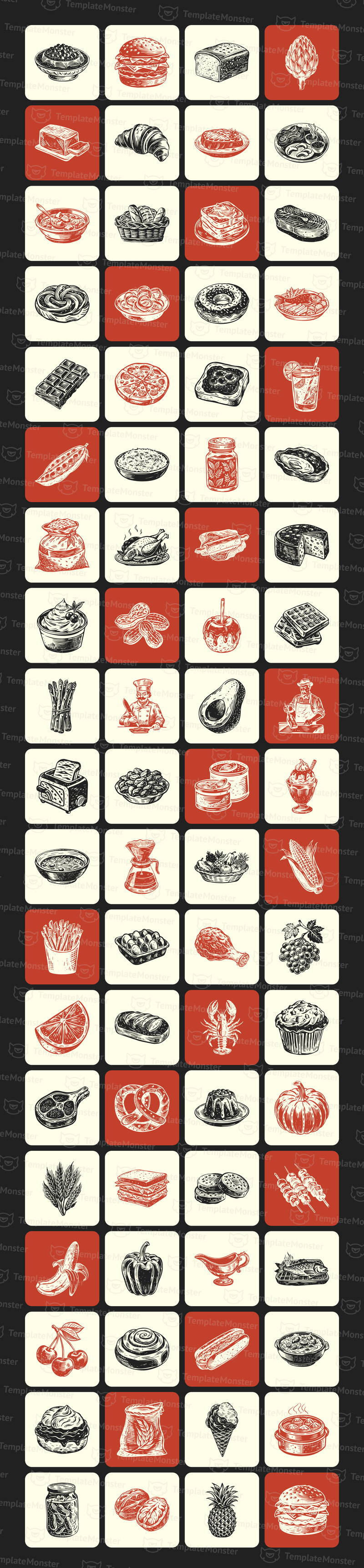Vintage mat Illustration Set - Features Image 1