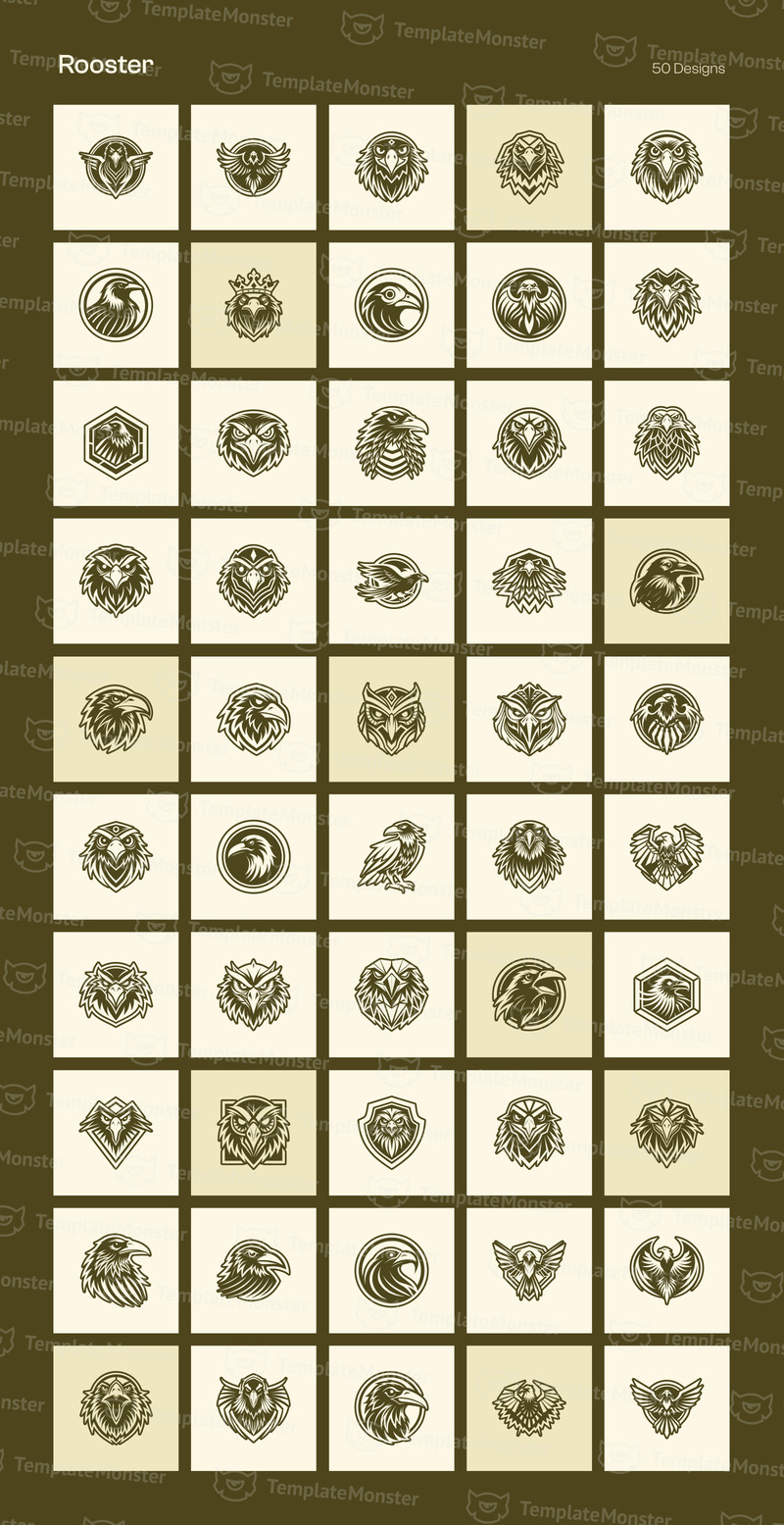 Набор для создания логотипа Modern Birds - Features Image 11