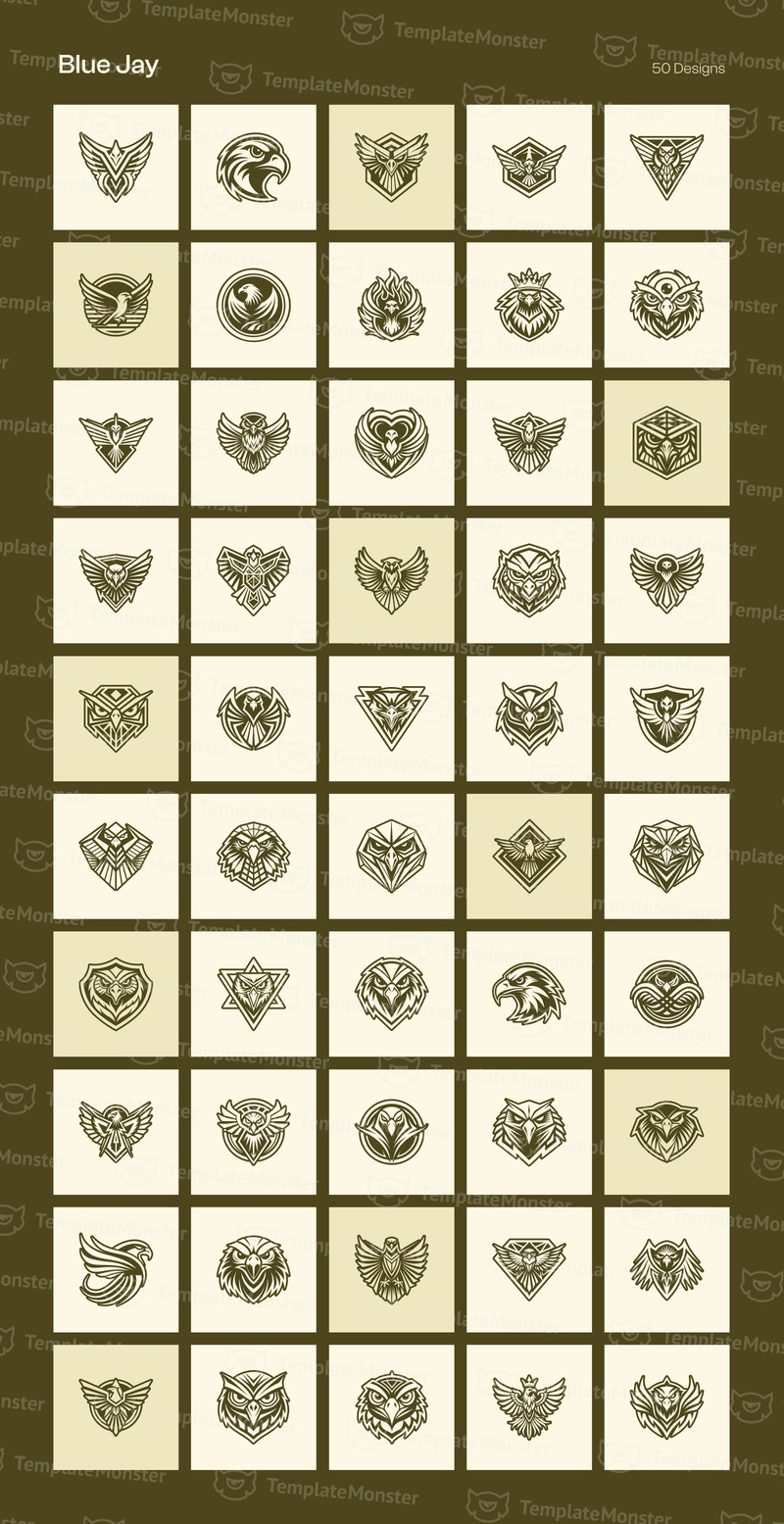 Набор для создания логотипа Modern Birds - Features Image 13