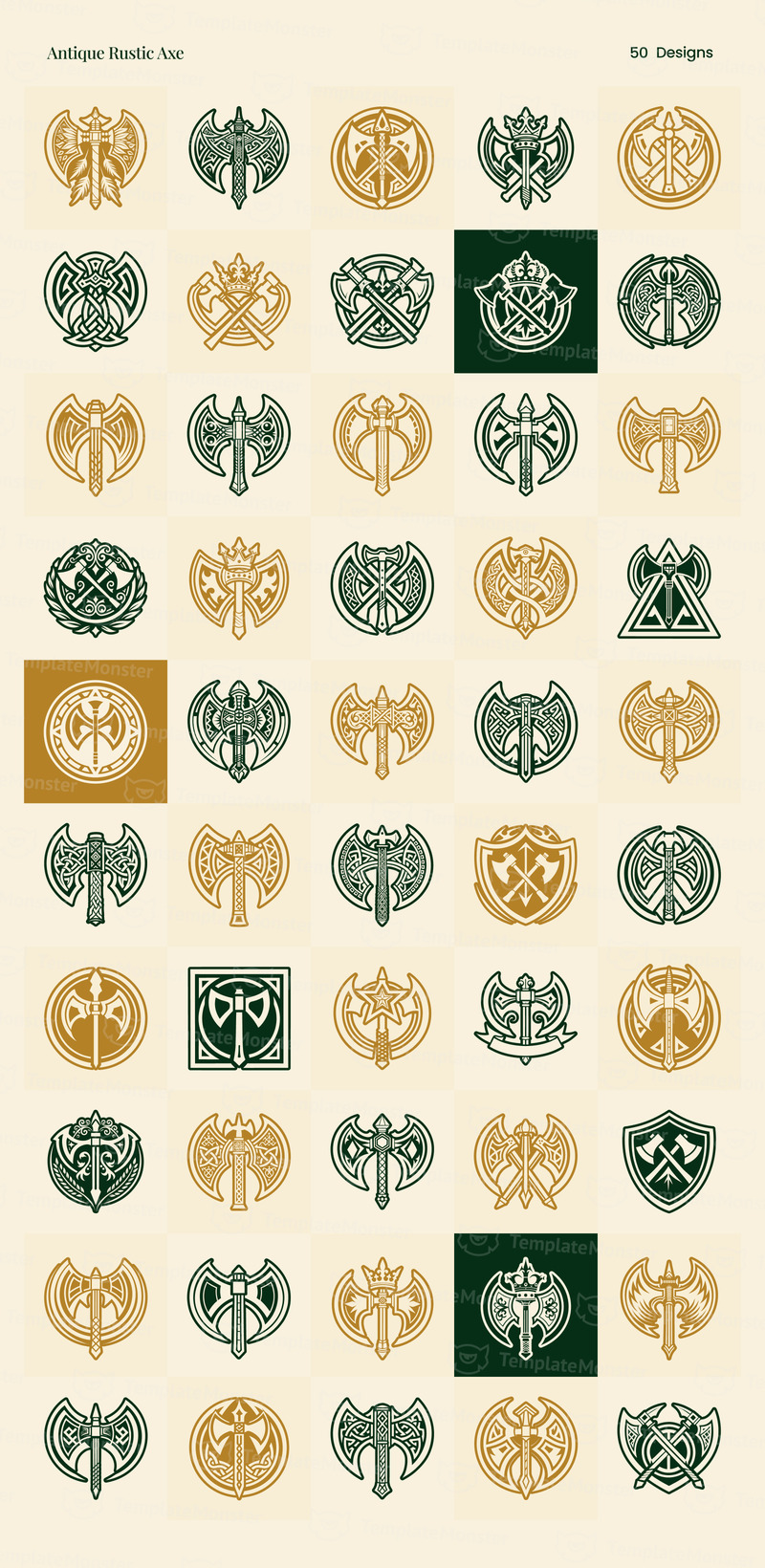 Современный антикварный набор логотипов - Features Image 13