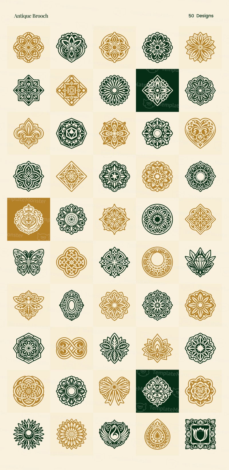 Современный антикварный набор логотипов - Features Image 14