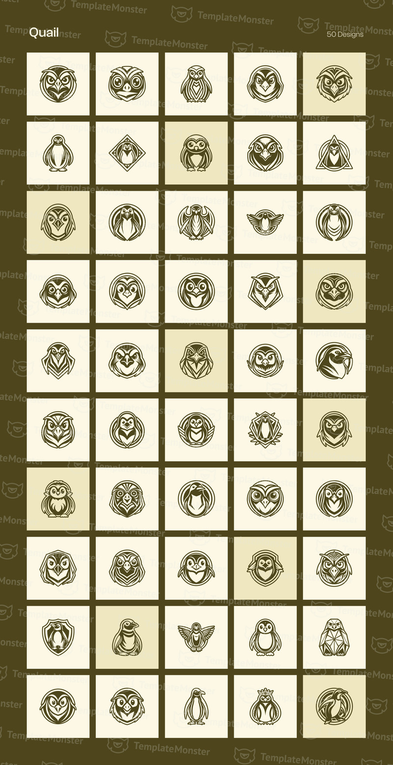 Набор для создания логотипа Modern Birds - Features Image 18